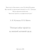 Электрослабые процессы во внешней активной среде