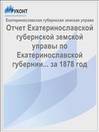 Отчет Екатеринославской губернской земской управы по Екатеринославской губернии... за 1878 год