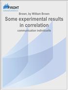 Some experimental results in correlation