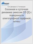 Сезонная и суточная динамика эмиссии СО [2] с поверхности олиготрофной торфяной почвы