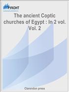 The ancient Coptic churches of Egypt : In 2 vol. Vol. 2