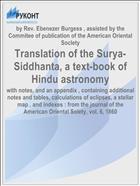 Translation of the Surya-Siddhanta, a text-book of Hindu astronomy