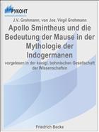 Apollo Smintheus und die Bedeutung der Mause in der Mythologie der Indogermanen