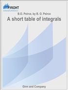 A short table of integrals