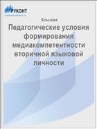 Педагогические условия формирования медиакомпетентности вторичной языковой личности 
