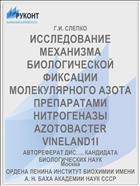 ИССЛЕДОВАНИЕ МЕХАНИЗМА БИОЛОГИЧЕСКОЙ ФИКСАЦИИ МОЛЕКУЛЯРНОГО АЗОТА ПРЕПАРАТАМИ НИТРОГЕНАЗЫ AZOTOBACTER VINELAND1I