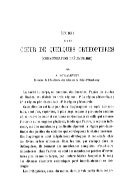 tudes sur le coeur de quelques Orthoptres : communication prliminaire