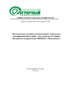 Методические указания по выполнению выпускных квалификационных работ для студентов всех форм обучения по направлению 080200.62- «Менеджмент»