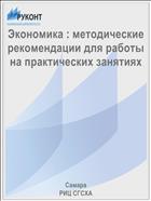 Экономика : методические рекомендации для работы на практических занятиях 