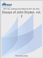 Essays of John Dryden. vol. 2