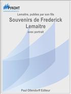 Souvenirs de Frederick Lemaitre
