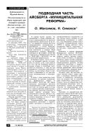 Подводная часть айсберга «Муниципальная реформа»