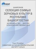 СЕЛЕКЦИЯ ОЗИМЫХ ЗЕРНОВЫХ КУЛЬТУР В РЕСПУБЛИКЕ БАШКОРТОСТАН