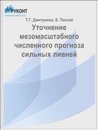 Уточнение мезомасштабного численного прогноза сильных ливней