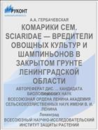 КОМАРИКИ СЕМ. SCIARIDAE — ВРЕДИТЕЛИ ОВОЩНЫХ КУЛЬТУР И ШАМПИНЬОНОВ В ЗАКРЫТОМ ГРУНТЕ ЛЕНИНГРАДСКОЙ ОБЛАСТИ