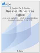 Une mer interieure en Algerie