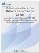 Histoire de l'armee de Conde