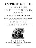 Introductio in analysin infinitorum : в 2 т. - Ed. nova. - Lugduni