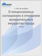 О концессионных соглашениях в отношении муниципального имущества города