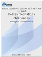 Petites meditations chretiennes