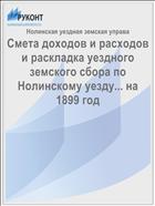 Смета доходов и расходов и раскладка уездного земского сбора по Нолинскому уезду... на 1899 год