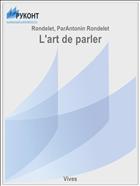 L'art de parler