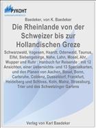 Die Rheinlande von der Schweizer bis zur Hollandischen Greze