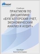  ПРАКТИКУМ ПО ДИСЦИПЛИНЕ  «БУХГАЛТЕРСКИЙ УЧЕТ, ЭКОНОМИЧЕСКИЙ АНАЛИЗ И АУДИТ»