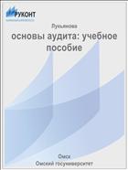 основы аудита: учебное пособие