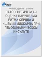 ПАТОГЕНЕТИЧЕСКАЯ ОЦЕНКА НАРУШЕНИЙ РИТМА СЕРДЦА И ИШЕМИИ МИОКАРДА ПРИ ГЕМОДИНАМИЧЕСКОМ ИНСУЛЬТЕ