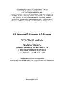 Экономика фирмы: результативность хозяйственной деятельности и экономический механизм управления предприятием