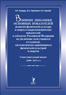 Влияние динамики основных показателей развития физической культуры и спорта и макроэкономических показателей в субъектах Российской Федерации на увеличение доли учащихся и студентов, систематически занимающихся физической культурой и спортом. Сопоставительный анализ (2008–2013 гг.)