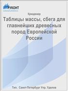 Таблицы массы, сбега для главнейших древесных пород Европейской России