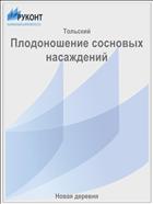 Плодоношение сосновых насаждений